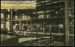 BELGISCH KONGO 1921 30 C. BiP Palme, Braun: PANDA/ Union Minière Intérieur De L'usine De Concentration.. (zweisprachig)  - Autres & Non Classés