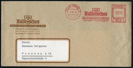 HALLE (SAALE)2/ Hallesches/ Kohlen-u.Brikett-Kontor MbH.. 1936 (9.12.) AFS (Stadt-Wappen M. Bergbau-hämmern) Klar Auf (s - Other & Unclassified