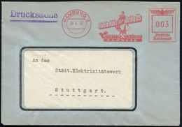 HAMBURG 1/ Kohle Koks Briketts/ VOGELSANG SCHÖNFELD 1942 (8.4.) AFS (= Kohleverladekran) Rs. Motivgl. Abs.-Vordr.!, Klar - Other & Unclassified