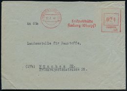 AMBERG (OBERPF)2/ Luitpoldhütte.. 1946 (17.7.) Seltener, Aptierter AFS = NS-Adler Entfernt U.a. (rs. Abs-HdN) Fernbf. (D - Altri & Non Classificati