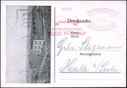 WERMELSKIRCHEN/ SCHRAUBENFABRIK/ HUGO DÜRHOLT 1931 AFS (Schraube) Dekorative Reklame-Kt.: Werks-Abbs. Vs., Rs. Div. Schr - Andere & Zonder Classificatie