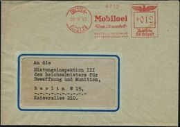 DRESDEN-/ ALTST.24/ Mobiloel/ "Reiner Schmierstoff"/ DEUTSCHE VACUUM OEL/ AKTIENGESELLSCHAFT 1943 (28.9.) Seltener AFS = - Aardolie