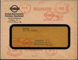 LEIPZIG C/ 1/ Deutsch-Amerikanische/ Petroleum-Ges./ STANDARD/ BENZIN/ MOTOR OEL/ Esso.. 1933 (30.5.) AFS 000 + 005 Pf.  - Aardolie