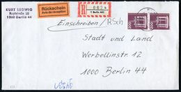 BERLIN 1985 (24.9.) 200 Pf. "Offshore-Bohrinsel", Reine MeF: Senkr. Paar + RZ: 1 Berlin 441/b, Sauber Gest. Orts-R-Bf. " - Aardolie