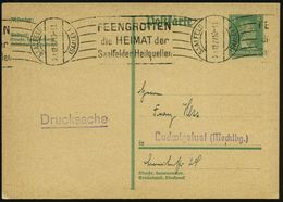 SAALFELD/ (SAALE)1/ FEENGROTTEN/ D.Heimat D./ Saalfelder Heilquellen 1927 (20.12.) Seltener RoWSt , Klar Gest. Inl.-Kt.  - Sonstige & Ohne Zuordnung