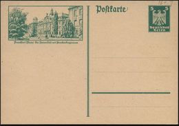 Frankfurt (Main) 1926 (13.3.) 5 Pf. BiP Adler Grün: Die Universität Mit Senckenbergianum = Paläontolog. U. Naturkunde-Mu - Otros & Sin Clasificación