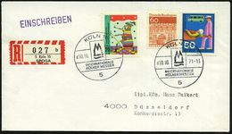 5 KÖLN 15/ INT./ KÖLNER MESSEN 1971 (10.10.) SSt + SRZ: 5 Köln 15/b/ S P O G A (NEZ.Nr.82 UB "b", II. Verwendung) Sehr S - Non Classés