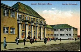 LEIPZIG/ Messe/ AUSSTELLUNGSPLATZ 1928 (11.3.) SSt Auf Messe-Color-Ak: Technische Messe (Haus Der Elektrotechnik) Bedarf - Ohne Zuordnung