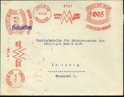 LEIPZIG C2/ MESSESTADT/ ANFANG/ MÄRZ/ MM/ ENDE/ AUGUST.. 1930 (2.6.) AFS 005 Pf. + 010 Pf. ,2 Abdrucke! , Rs.Abs.-Vordr. - Non Classificati