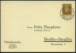 LEIPZG 1/ A/ Meßplatz 1930 (5.9.) SSt Auf PP 3 Pf. Ebert (F. Paeplow, Mi.PP 106/B 12-03) Glasklar Gest. Inl.-Kt. (Bo.77  - Zonder Classificatie