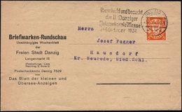 DANZIG 1924 (25.7.) MWSt: DANZIG 1/***/Beschickt U. Besucht/die II. Danziger/Jnternat. Messe.. (Wolff Nr.65) EF 5 Pf. Wa - Zonder Classificatie