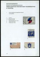 B.R.D. 1990 (Apr.) 80 Pf. "Weltkongreß Der Internat. Handelskammer In Hamburg", 11 Verschied. Color-Alternativ-Entwürfe  - Otros & Sin Clasificación