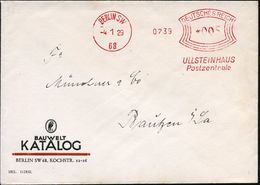 BERLIN SW/ 68/ ULLSTEINHAUS/ Postzentrale 1929 (4.1.) AFS = Jüdisches Verlagshaus, Von Den Nazis "arisiert" (siehe Lose  - Guidaismo