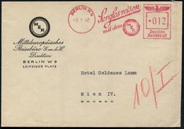 BERLIN W9/ Sorglos Reisen/ Mit Dem/ MER 1942 (3.1.) AFS = MER-Logo (= Mittel-Europ.Reisebüros) Motivgl. Fern-Bf. Aus Der - Judaika, Judentum