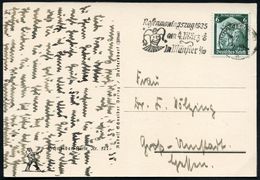 MÜNSTER (WESTF)/ *2I/ Rosenmontagszug../ Am 4.März 1935 (26.2.) Seltener MWSt = Narrenkopf (mit Kappe) Bedarfs-Kt. (Bo.1 - Karnaval