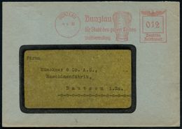 BUNZLAU/ Die Stadt Des Guten Tones/ Stadtverwaltung 1939 (4.5.) AFS = Bunzlauer Steinzeug-Krug , Kommunal-Bf. (Dü.E-5CAo - Porzellan