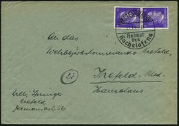 VELTEN (MARK)/ Heimat/ Des/ Kachelofens 1944 (22.1.) HWSt , Klar Gest. Fern-Bf. (Bo.2, Bochmann 1944 Unbekannt!) - Deuts - Porcelaine