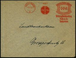HALLE (SAALE)/ PESTA/ Pestalozzibuchhandlung/ Linke & Co/ Postzentrale 1931 (Nov.) AFS (Monogr.-Logo) Klar Gest. Inl.-Bf - Andere & Zonder Classificatie