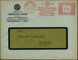 PROBSTZELLA/ KEFI/ Chr,Kern GmbH/ Schiefertafel=Griffel=Märbel=/ Holzwarenfabriken.. 1934 (11.12.) Seltener AFS-Typ , Un - Autres & Non Classés