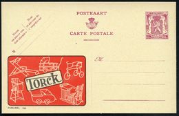 BELGIEN 1946 65 C. Reklame-P. Löwe, Br.lila.: TORCK = Dreirad (u. Kinderhochstuhl, Kinderwagen, Schulbank Etc.) Fläm. Ti - Unclassified