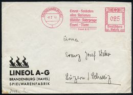 BRANDENBURG (HAVEL)1/ Lineol-Soldaten/ Aller Nationen/ Militär-Fahrzeuge/ Lineol-Tiere/ Lineol AG. 1941 (8.2.) Seltener  - Non Classés