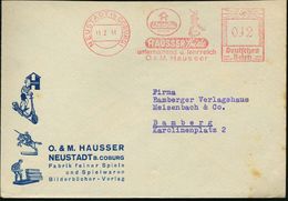 NEUSTADT (b COBURG)/ Elastolin/ HAUSSER Spiele.. 1941 (11.2.) Dekorat. AFS = Modell Wehrmachtssoldat (im Stechschritt) R - Non Classificati