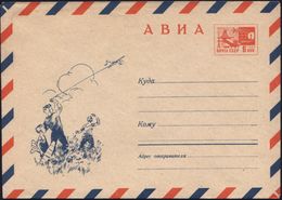 UdSSR 1970 6 Kop. LU Luft- U. Raumfahrt , Rot: Kinder Erproben Flugmodelle, Ungebr. - Skilanglauf / Long Distance Ski /  - Unclassified