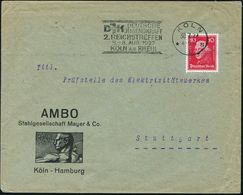 KÖLN/ *1s/ DJK/ DEUTSCHE/ JUGENDKRAFT/ 2.REICHSTREFFEN/ 5.-8.AUG. 1927 (30.7.) Seltener MWSt = Demokrat. Jugend-Verband, - Sonstige & Ohne Zuordnung