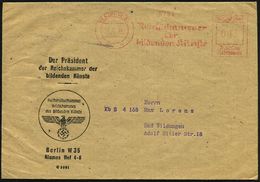 BERLIN W35/ Reichskammer/ Der/ Bildenden Künste 1944 (3.7.) AFS Auf Dienst-Bf: Der Präsident Der Reichskammer.. Reichsku - Altri & Non Classificati