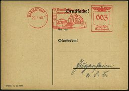 DARMSTADT 1/ DIE GROSSTADT IM/ WALDE/ Erwartet Sie! 1943 (29.7.) AFS = Jugendstil-Ausstellungsgelände "Mathildenhöhe" Mi - Museos