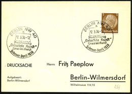 BERLIN NW 40/ A/ Ausstellung/ "Entartete Kunst"/ Haus Der Kunst 1938 (12.3..) Gesuchter SSt Klar Auf Inl.-Kt. = Ausstell - Otros & Sin Clasificación