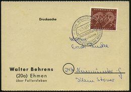 (20a) WOLFSBURG/ Ausstellung/ FRANZÖSISCHE MALEREI 1961 (17.5.) Seltener HWSt Auf Firmen-Kt. (Bo.15 , Nur Wenige Wochen  - Andere & Zonder Classificatie