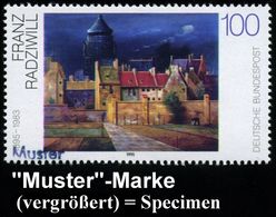 B.R.D. 1995 (Jan.) "Deutsche Malerei 20. Jhdt.", Kompl. Satz = 100 Pf. F. Radziwil ("Wasserturm Bremen") 200 Pf. G. Schr - Sonstige & Ohne Zuordnung