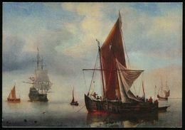 B.R.D. 1968 (Mai) Schmuckblatt-Telegramm: "Ruhige See", Gemälde Von Willem Van De Velde D. J., 1633-1707 (Segelschiffe I - Andere & Zonder Classificatie