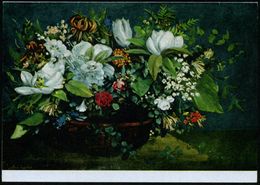 B.R.D. 1982 (März) Schmuckblatt-Telegramm: "Blumenstilleben", Gemälde Von Gustave Courbet (Kunsthalle, Bremen) Ungebr. ( - Andere & Zonder Classificatie