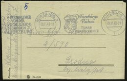 WÜRZBURG 2/ I/ Würzburgs/ Ruhm/ TILMAN/ RIEMENSCHNEIDER.. 1943 (8.11.) Seltener BdMWSt., 2 Texte = Kopfbild Riemenschnei - Scultura