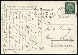 WIEN 1/ B/ Grillparzer-Woche Wien/ 15.-22.1.41 1941 (Jan.) MWSt Klar Auf Inl.-Kt (Bo.59 A I , Nur Kurze Verwendungszeit) - Schrijvers