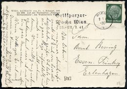 WIEN 1/ B/ Grillparzer-Woche Wien/ 15.-22.1.41 1941 (Jan.) MWSt Klar Auf Inl.-Kt (Bo.59 A I , Nur Kurze Verwendungszeit) - Writers