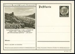 Heidelberg 1938 6 Pf. BiP Hindenbg. Braun: Reichsfestspiele.. Aug.1938 "Faust" I. Teil - "Götz V.Berlichingen", "Der Wid - Ecrivains