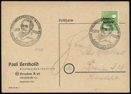 (10a) NIEDERSEDLITZ (SACHS)/ ..BRIEFM.SCHAU IM GOETHEJAHR 1949 (8.1.) SSt = Goethe-Brustbild (nach Schwerdtgeburth) Inl. - Schrijvers