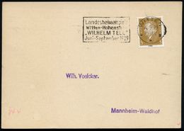 WITTEN/ **I/ Landesheimatspiele/ "Wilhelm Tell"/ Mai-Sept. 1926 (10.6.) Seltener MWSt Klar Auf Inl.-Kt. (Bo.2 A) - Ruder - Ecrivains