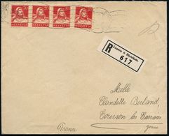 SCHWEIZ 1933 (4.12.) 20 C. Wilhelm Tell, Reine MeF: 3er-Streifen + Einzelstück + Schw. RZ: Luzern 6 Zürichstr., Sauber G - Ecrivains