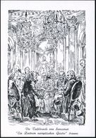 1 BERLIN 12/ Geschichte In Miniaturen 1964 (15.11.) SSt = St. Hedwigs-Kathedrale Auf PP 20 Pf. Bach, Rot:  Die Tafel-run - Ecrivains
