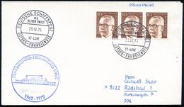 B.R.D. 1975 (23.12.) 2K-BPA: DEUTSCHE SCHIFFSPOST/MS/ O L I V E R   T W I S T / TT-LINIE/OSTSEE-FÄHRDIENST + Bord-Jubil. - Ecrivains