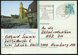 Schäbisch Hall 1978 (17.7.) MWSt.: 717 SCHWÄBISCH HALL/md/Stadt/d.Freilicht/spiele (Freilichtbühne) Orts- U. Motivgl. Bi - Escritores