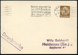 HAMELN/ *1k/ ..650-Jahrfeier/ D.Rattenfängersage/ Mai - August 1934 1933 (26.9.) MWSt + 6 Wellen (rechts) Klar Gest. Inl - Scrittori