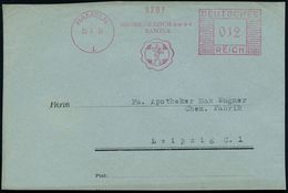 HAMELN/ 1/ CHEM.FABRIK DR.KOCH GMBH. 1939 (25.7.) AFS = Logo Mit Rattenfänger (u. Flöte) Klar Auf Bedarfs-Vorderseite (D - Schriftsteller