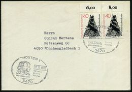 3470 HÖXTER 1/ 160 Jahre/ Grimm's/ Märchen.. 1982 (17.10.) SSt = Gebr. Grimm Auf Rand-Paar 40 Pf. Märchen "Bremer Stadtm - Scrittori