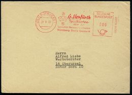 (13a) NÜRNBERG 1/ G.Herfurth/ Spielkarten/ Aller Art/ Spezialität: Reklame-Spielkarten 1960 (23.9.) AFS In 000 + GEBÜHR  - Non Classificati