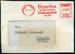 BALINGEN/ Bizerba... 1937/42 2 Verschiedene AFS, 1x Waage-Zeiger , 2 Bedarfs-Vorderseiten, 2 Belege  (Dü.E-1CEh, E-5CEo) - Non Classés
